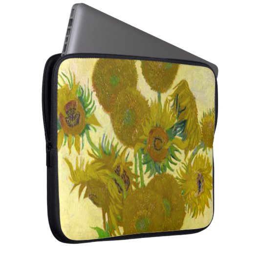 Sonnenblumen Vincent Van Gogh Klassische Kunst Laptopschutzhülle (Vorne Rechts)