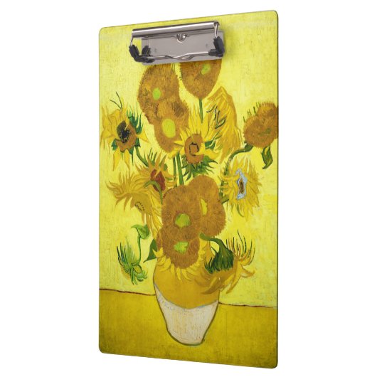 Sonnenblumen Vincent van Gogh Klemmbrett (Links)