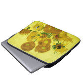 Sonnenblumen Vincent van Gogh Laptopschutzhülle (Vorne Knopf)