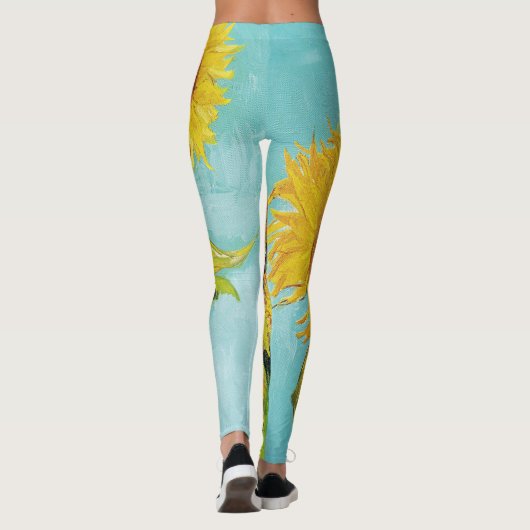 Sonnenblumen Vincent van Gogh Leggings (Rückseite)