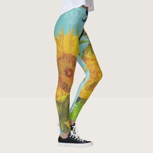 Sonnenblumen Vincent van Gogh Leggings (Rechts)
