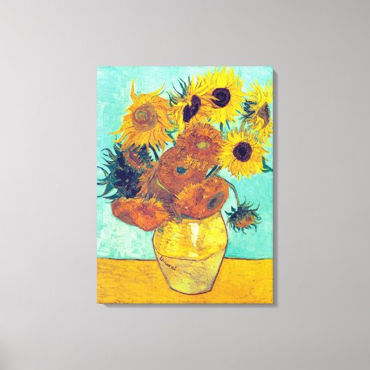 Sonnenblumen, Vincent Van Gogh Leinwanddruck (Vorderseite)