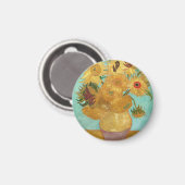 Sonnenblumen Vincent van Gogh Magnet (Vorderseite/Rückseite)