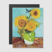 Sonnenblumen Vincent van Gogh Magnetkarte (Vorne/Hinten)