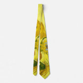 Sonnenblumen Vincent van Gogh Neck Tie Krawatte (Rückseite)