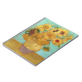 Sonnenblumen Vincent van Gogh Notizblock (Linke Seite)