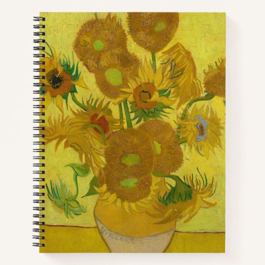 Sonnenblumen - Vincent van Gogh Notizblock (Vorderseite)