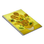 Sonnenblumen Vincent van Gogh Notizblock (Rechte Seite)