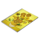 Sonnenblumen Vincent van Gogh Notizblock (Linke Seite)