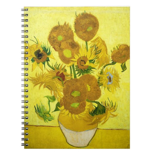 Sonnenblumen Vincent van Gogh Notizblock (Vorderseite)