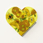 Sonnenblumen Vincent van Gogh Notizblock (Rückseite)