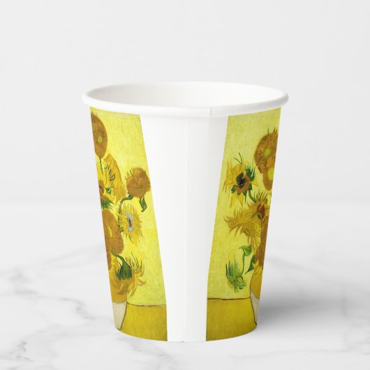Sonnenblumen Vincent van Gogh Pappbecher (Rechts)