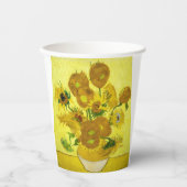 Sonnenblumen Vincent van Gogh Pappbecher (Vorderseite)