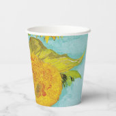 Sonnenblumen Vincent van Gogh Pappbecher (Rückseite)