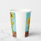 Sonnenblumen Vincent van Gogh Pappbecher (Links)