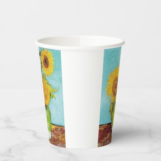 Sonnenblumen Vincent van Gogh Pappbecher (Links)