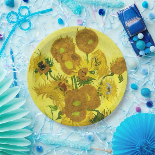 Sonnenblumen Vincent van Gogh Pappteller (Party)
