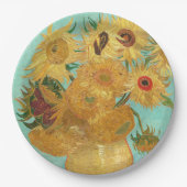 Sonnenblumen Vincent van Gogh Pappteller (Vorderseite)