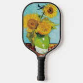 Sonnenblumen Vincent van Gogh Pickleball Schläger (Rückseite)