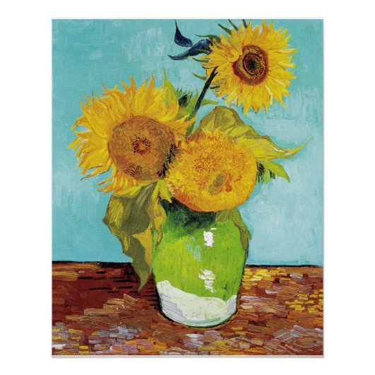 Sonnenblumen Vincent van Gogh Poster (Vorderseite)