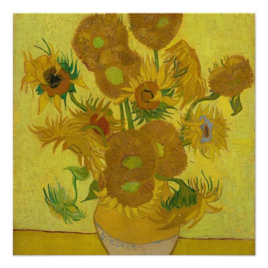 Sonnenblumen - Vincent van Gogh Poster (Vorderseite)