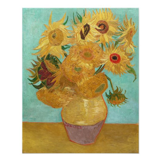 Sonnenblumen Vincent van Gogh Poster (Vorderseite)