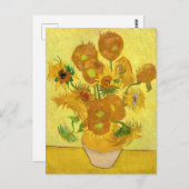 Sonnenblumen, Vincent van Gogh Postkarte (Vorne/Hinten)
