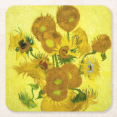 Sonnenblumen Vincent van Gogh Rechteckiger Pappuntersetzer (Vorderseite)