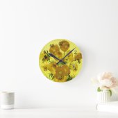 Sonnenblumen Vincent van Gogh Runde Wanduhr (Zuhause)