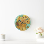 Sonnenblumen Vincent van Gogh Runde Wanduhr (Zuhause)