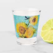 Sonnenblumen Vincent van Gogh Schnapsglas (Vorderseite)