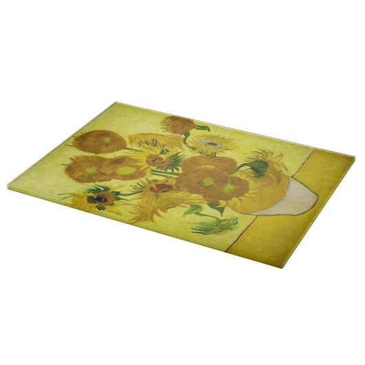 Sonnenblumen Vincent van Gogh Schneidebrett (Ecke)