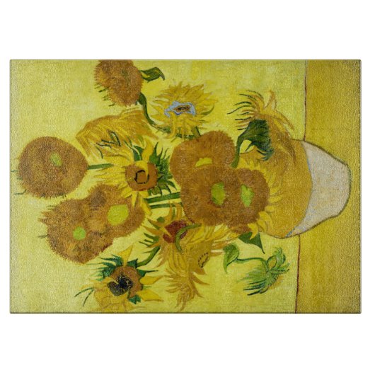 Sonnenblumen Vincent van Gogh Schneidebrett (Vorderseite)