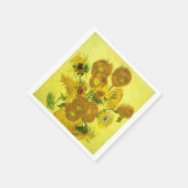 Sonnenblumen Vincent van Gogh Serviette (Ecke)