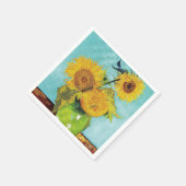 Sonnenblumen Vincent van Gogh Serviette (Ecke)
