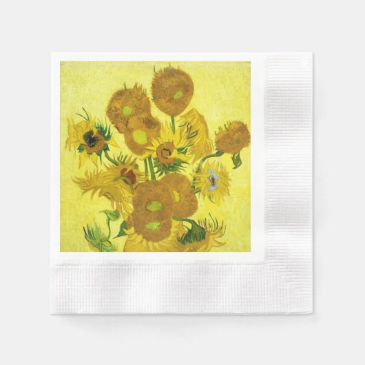Sonnenblumen Vincent van Gogh Serviette (Vorderseite)