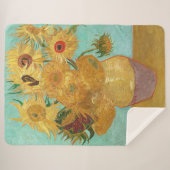 Sonnenblumen Vincent van Gogh Sherpadecke (Vorderseite (Horizontal))
