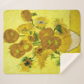 Sonnenblumen Vincent van Gogh Sherpadecke (Vorderseite (Horizontal))