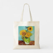 Sonnenblumen Vincent van Gogh Tragetasche (Rückseite)