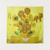 Sonnenblumen Vincent van Gogh Wandteppich (Vorderseite)