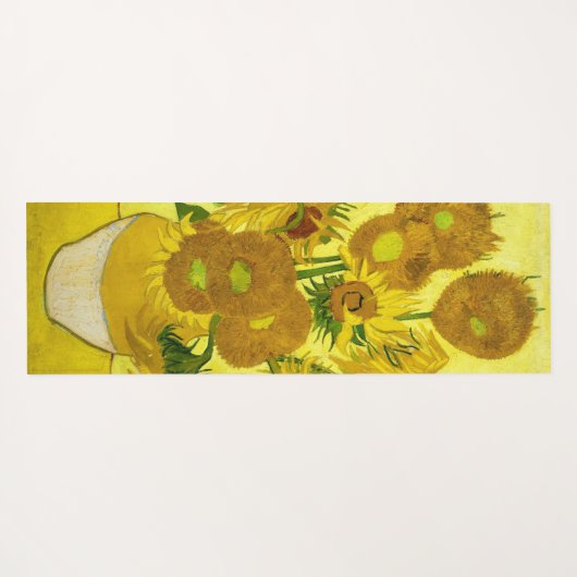 Sonnenblumen Vincent van Gogh Yogamatte (Rückseite (Horizontal))