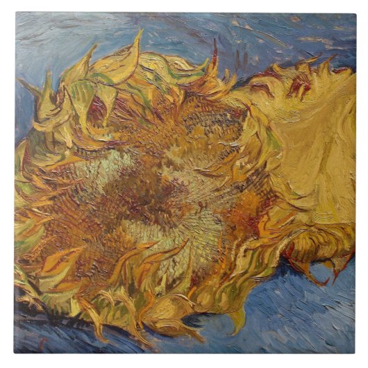 Sonnenblumen Vincent van Goghs |, 1887 Fliese (Vorderseite)