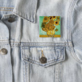 Sonnenblumen Vincent van Goghs |, 1888 Button (Beispiel)