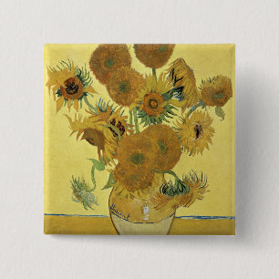 Sonnenblumen Vincent van Goghs  , 1888 Button