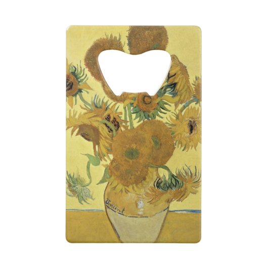 Sonnenblumen Vincent van Goghs |, 1888 Geldbeutel Flaschenöffner (Vorderseite)