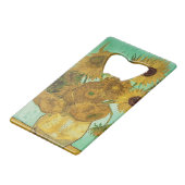 Sonnenblumen Vincent van Goghs |, 1888 Geldkarten Flaschenöffner (Vorderseite Schrägansicht)