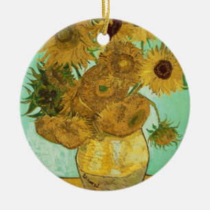 Sonnenblumen Vincent van Goghs  , 1888 Keramikornament