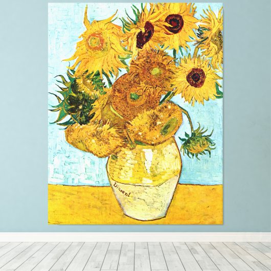 Sonnenblumen - Vincent Willem van Gogh Leinwanddruck (Insitu (Holzboden))