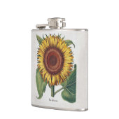 Sonnenblumen Vintag Damask Blume Art Flachmann (Links)