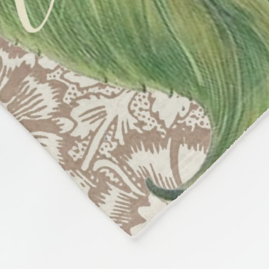 Sonnenblumen Vintag Damask Blume Art Fleecedecke (Ecke)